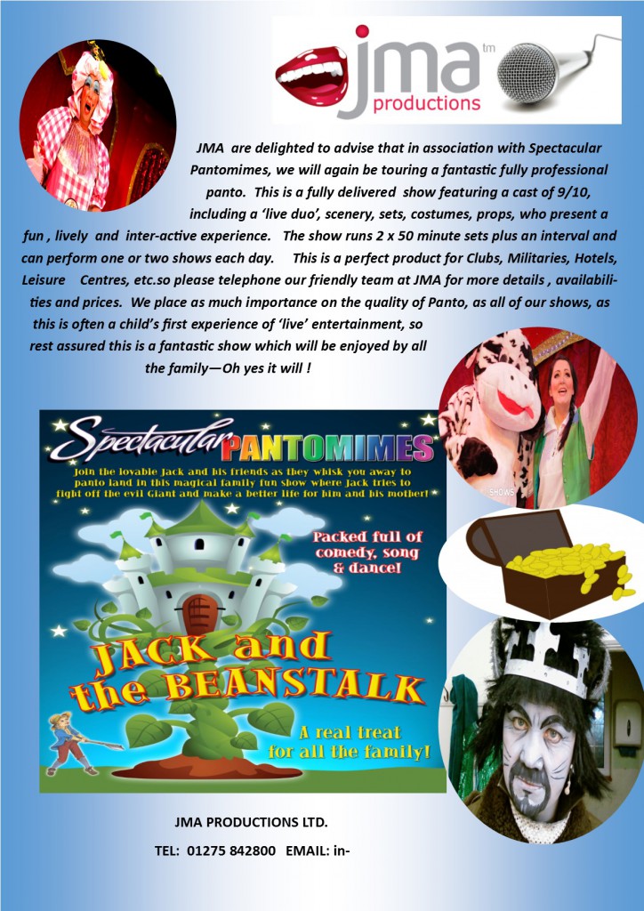 Panto advert jma